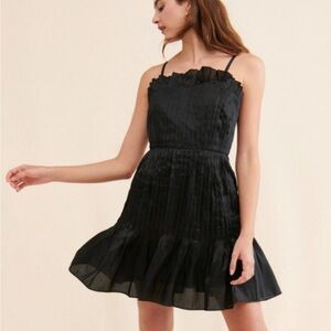 Hutch Farah Pleated Strapless Mini Dress Size 6